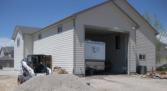 Attached RV Garage with Living Space - 3000+ sqft Built by Attached Garage Builders in Denver