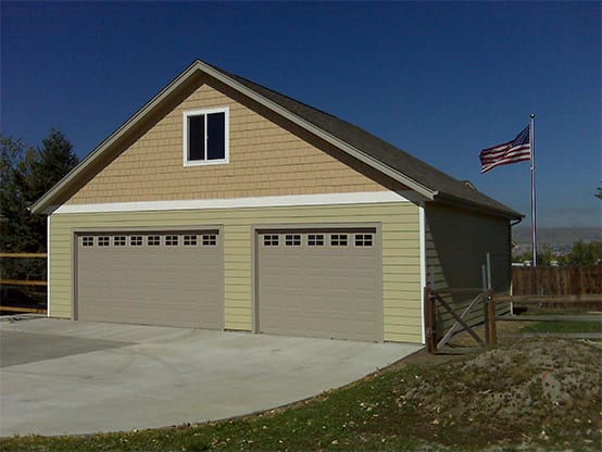 Custom Built Two Car Garage - Garage Builders Denver